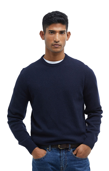 Men's Barbour Essential Patch Crew Neck Sweater