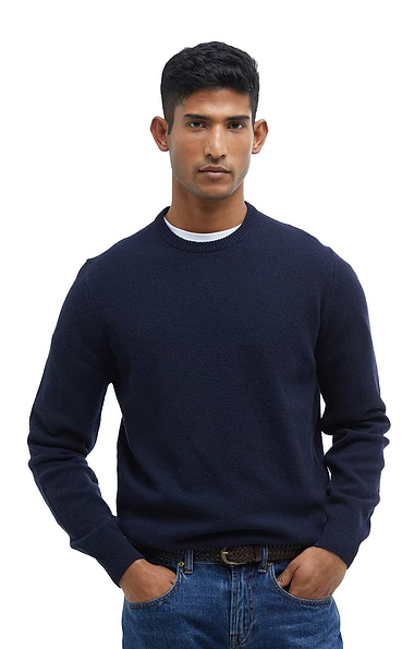 Men's Barbour Essential Patch Crew Neck Sweater