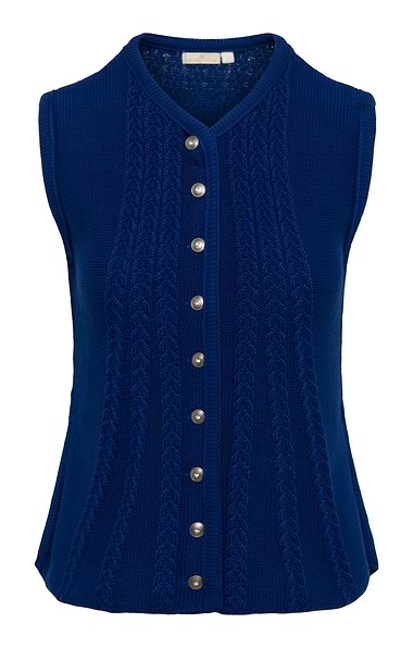 Ladies Cable Back Waistcoat