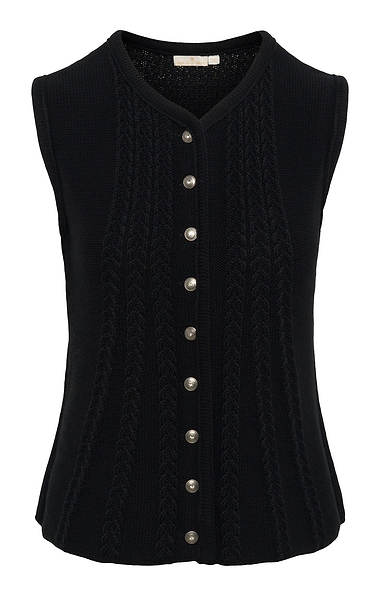 Ladies Cable Back Waistcoat