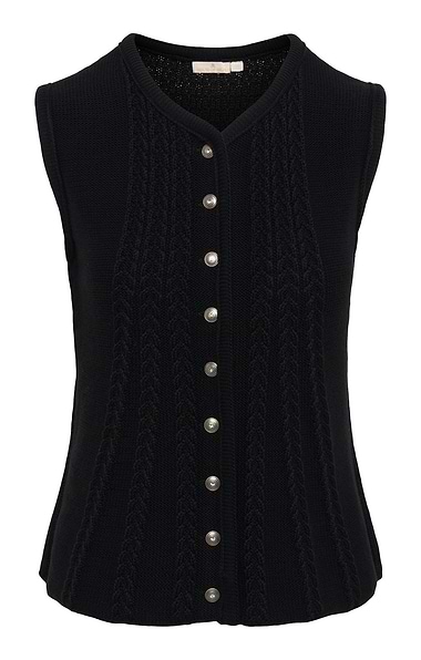 Ladies Cable Back Waistcoat