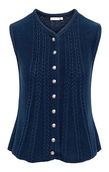 Ladies Cable Back Waistcoat