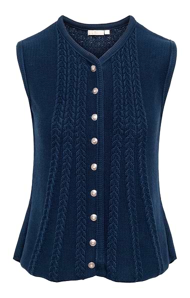 Ladies Cable Back Waistcoat