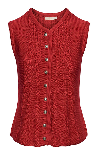 Ladies Cable Back Waistcoat