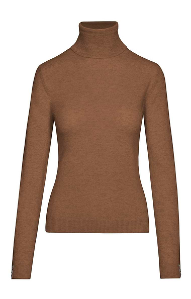 Ladies Cashmere Roll Neck