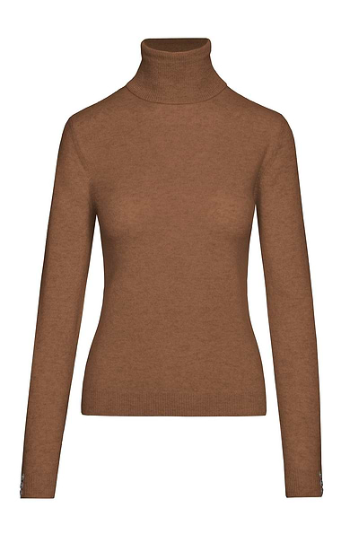Ladies Cashmere Roll Neck