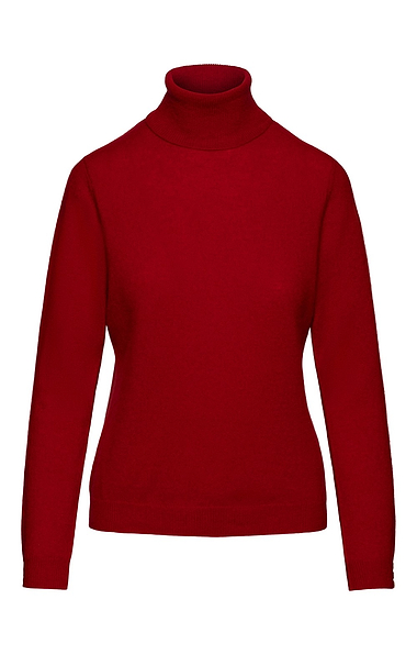 Ladies Cashmere Roll Neck