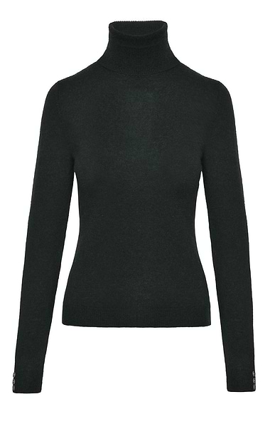 Ladies Cashmere Roll Neck