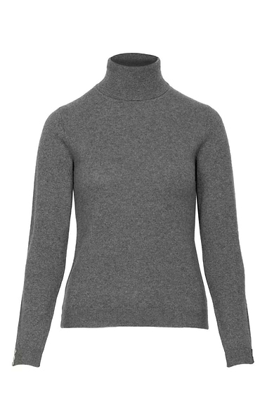 Ladies Cashmere Roll Neck