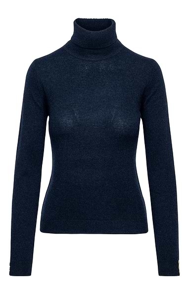 Ladies Cashmere Roll Neck