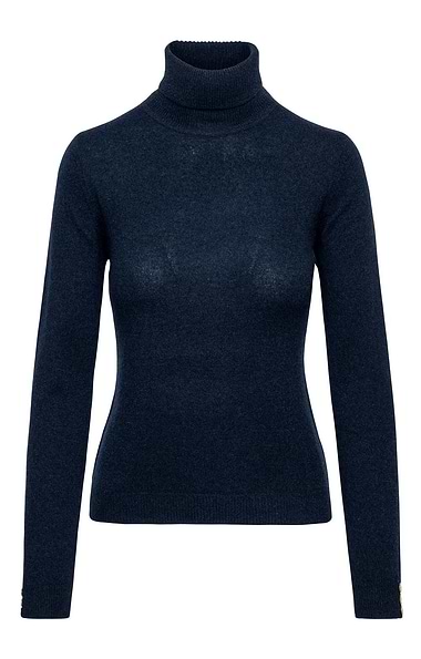 Ladies Cashmere Roll Neck
