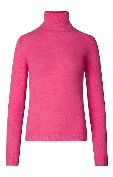Ladies Cashmere Roll Neck