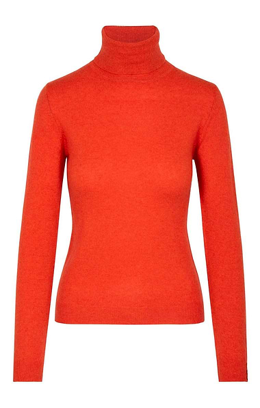 Ladies Cashmere Roll Neck