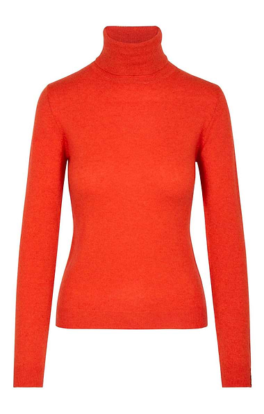 Ladies Cashmere Roll Neck