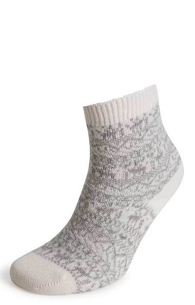 Ladies Cashmere Fairisle Socks