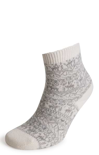 Ladies Cashmere Fairisle Socks