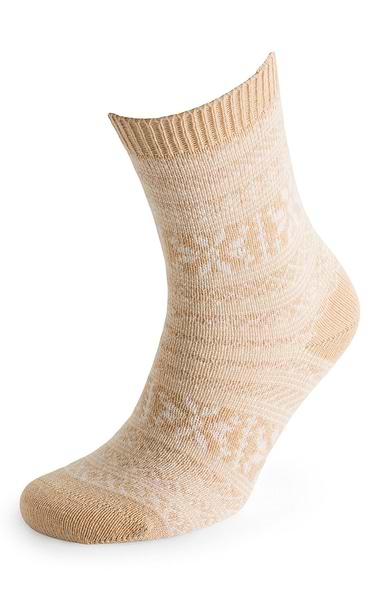 Cashmere Snowflake Socks