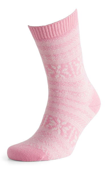 Cashmere Snowflake Socks
