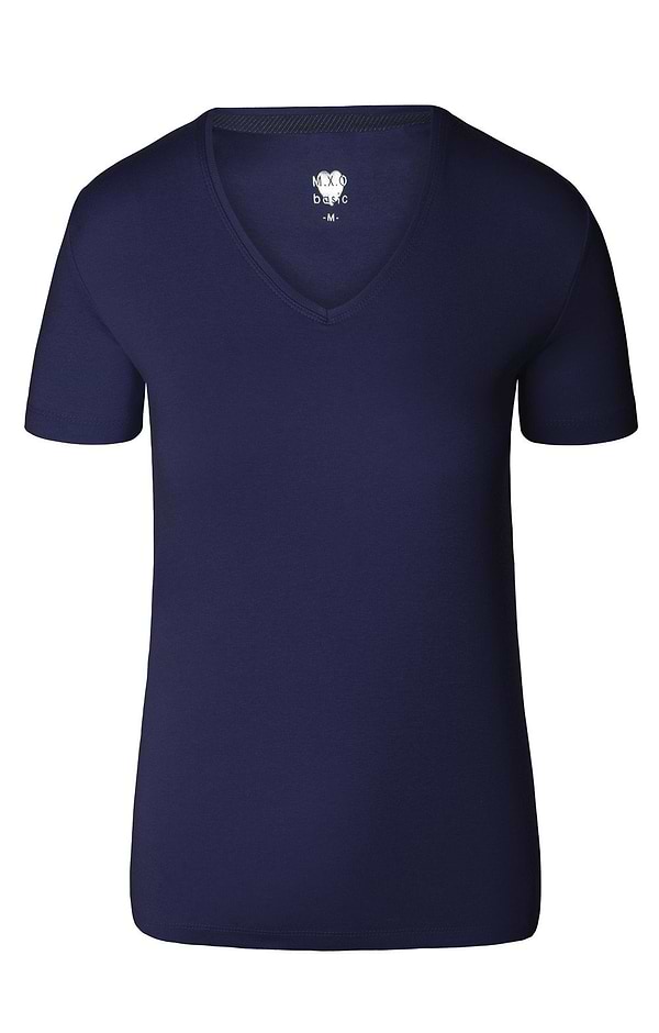 Ladies Plain V Neck Short Sleeved Tee