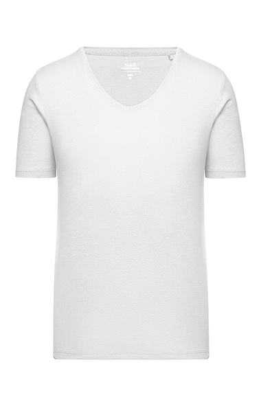 Ladies Plain V Neck Short Sleeved Tee