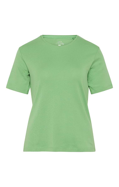Ladies Plain Short Sleeve Crew Neck