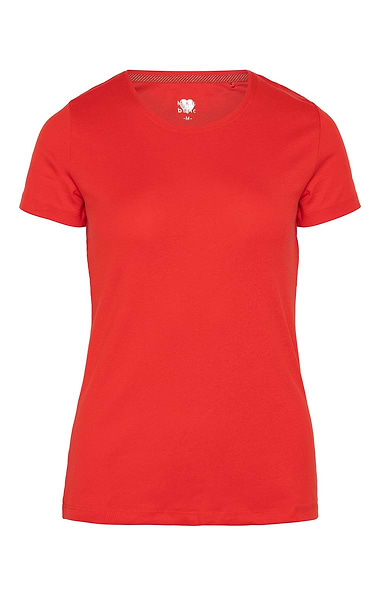 Ladies Plain Short Sleeve Crew Neck