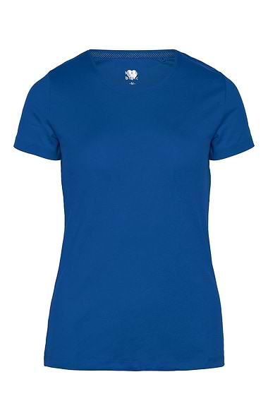 Ladies Plain Short Sleeve Crew Neck