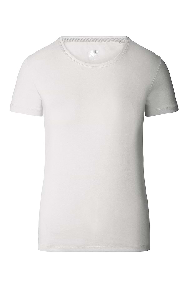 Ladies Plain Short Sleeve Crew Neck