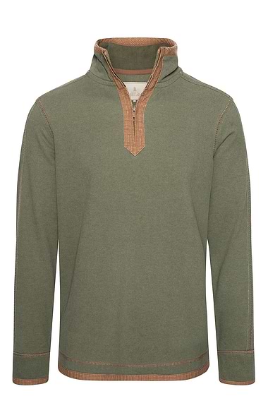 Men's Vintage T-Zip Rugby Shirt