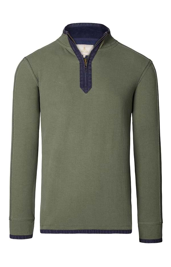 Men's Vintage T-Zip Rugby Shirt