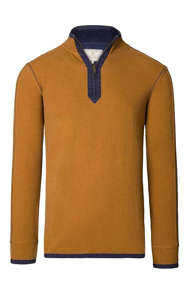 Men's Vintage T-Zip Rugby Shirt
