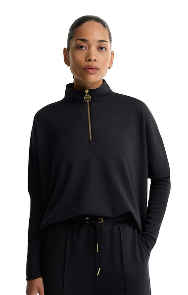 Ladies Barbour International Kemora 1/2 Zip Sweater