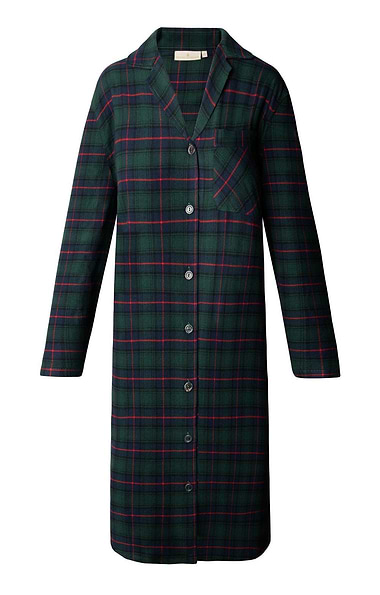 Ladies Brushed Cotton Flannel Nightshirt