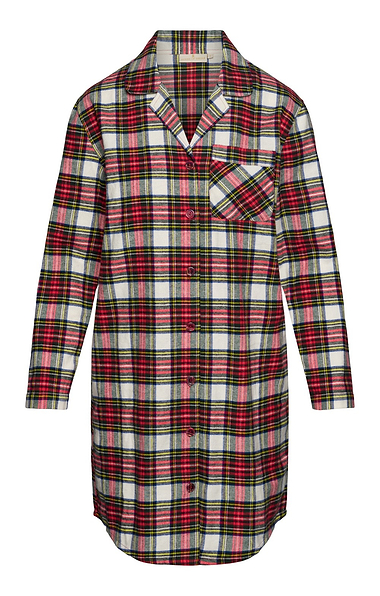 Ladies Brushed Cotton Flannel Nightshirt