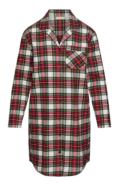 Ladies Brushed Cotton Flannel Nightshirt