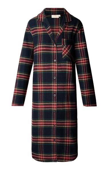 Ladies Brushed Cotton Flannel Nightshirt