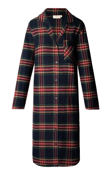 Ladies Brushed Cotton Flannel Nightshirt