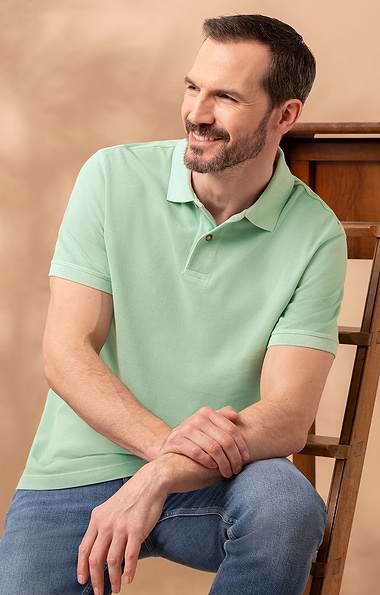 Men's Vintage Sulphur Washed Polo Shirt