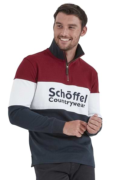 Men's Schoffel Exeter Zip Neck Sweatshirt