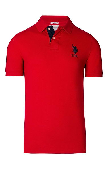 Men's U.S. Polo Assn. Contrast Collar Player Pique Polo Tee