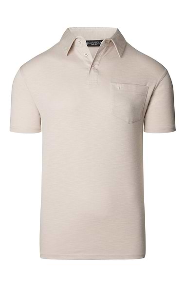 Men's Carabou Cotton Rich Shield Pocket Polo T-Shirt