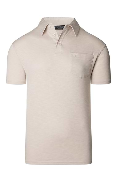 Men's Carabou Cotton Rich Shield Pocket Polo T-Shirt