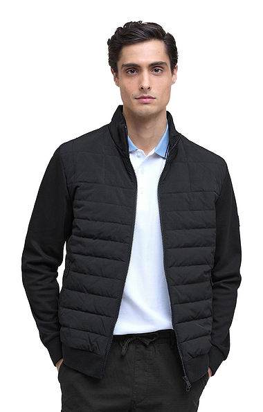 Men's Barbour International Collins Baffle-Quilted Sweatshirt