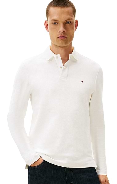Men's Tommy Hilfiger Long Sleeve Herringbone Polo