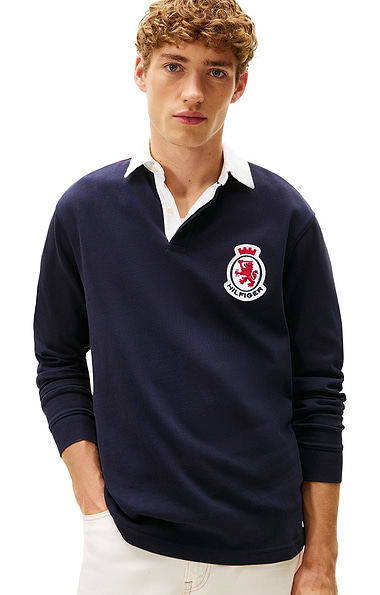 Men's Tommy Hilfiger Colour-Blocked Rugby Polo Shirt