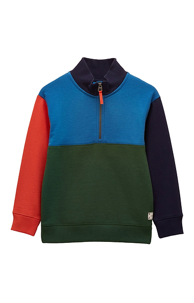 Boy's Joules Elliot Quarter Zip Sweatshirt