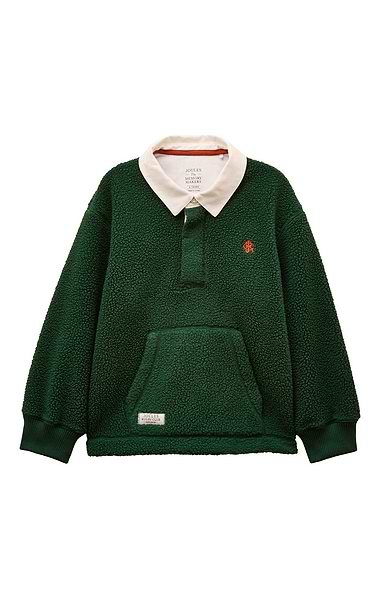 Boys Joules Fleece Rugby Top