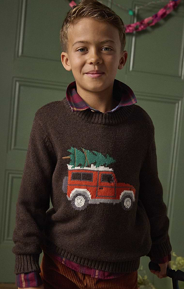 Boys Joules Cracking 4x4 Mini Me Jumper