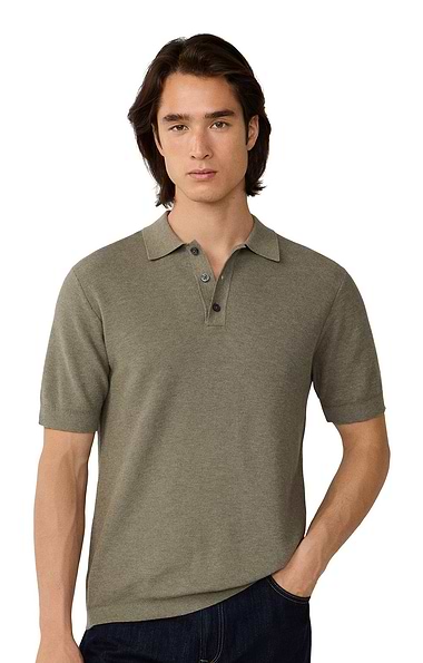 Men's Hackett London Honeycomb Short Sleeve Polo Shirt