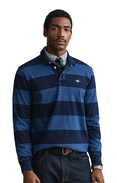 Men's Gant Indigo Rugger Polo Shirt
